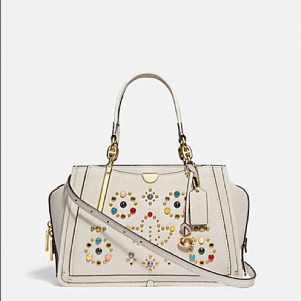 Coach Dreamer w Rivets & Multicolored Cabochons